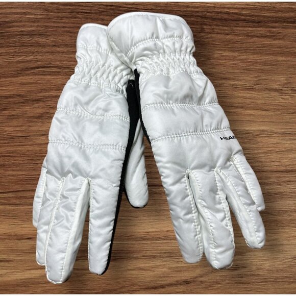 Head Gloves Women’s Size Small White Waterproof Winter￼ Snow Cold - Picture 2 of 8